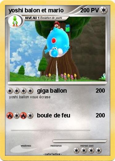 Pokemon yoshi balon et mario