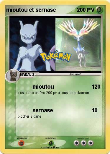 Pokemon mioutou et sernase