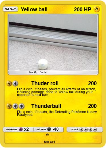 Pokemon Yellow ball