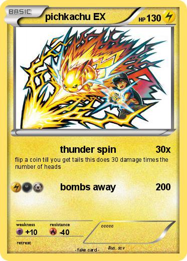 Pokemon pichkachu EX