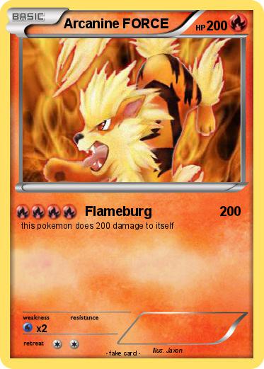 Pokemon Arcanine FORCE