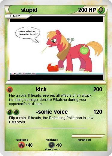 Pokemon stupid