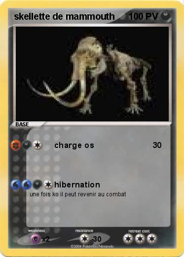 Pokemon skellette de mammouth