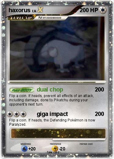 Pokemon haxorus