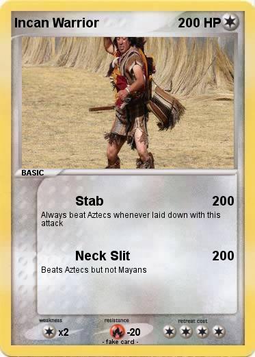 Pokemon Incan Warrior