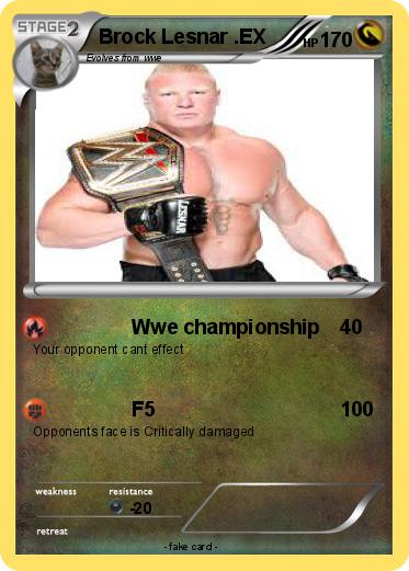 Pokemon Brock Lesnar .EX