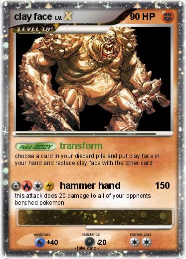 Pokemon clay face