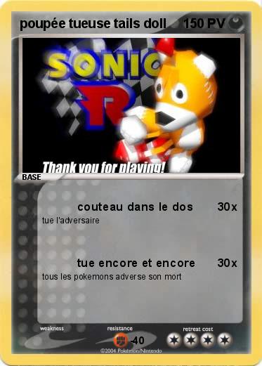 Pokemon poupée tueuse tails doll