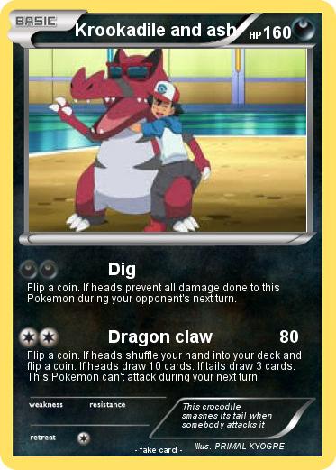 Pokemon Krookadile and ash