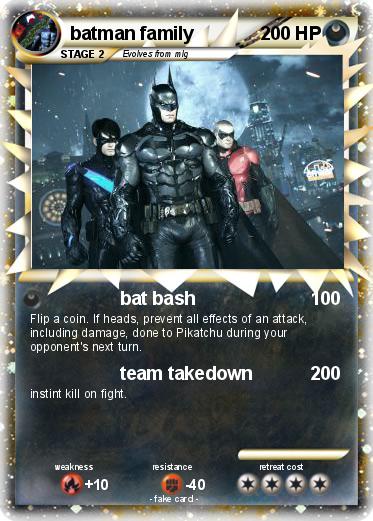 Pokemon batman family