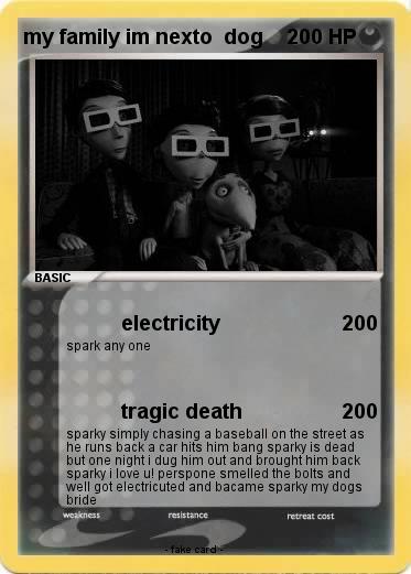 Pokemon my family im nexto  dog