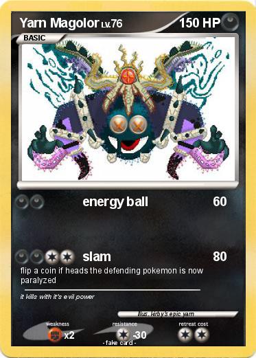 Pokemon Yarn Magolor