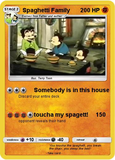 Pokemon Spaghetti Family