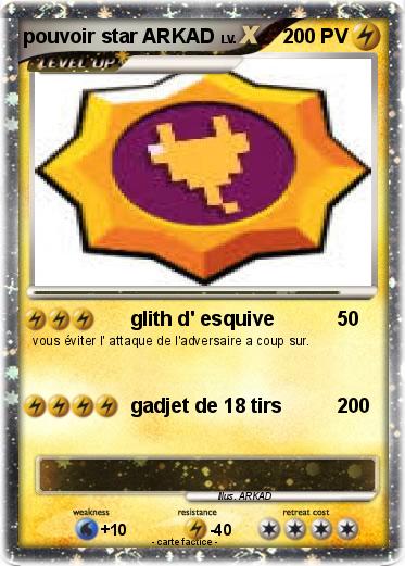 Pokemon pouvoir star ARKAD