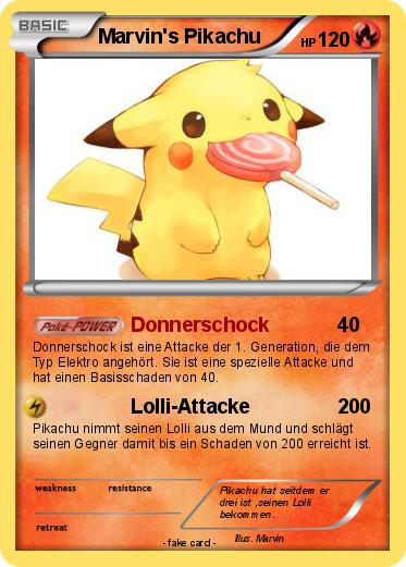 Pokemon Marvin's Pikachu