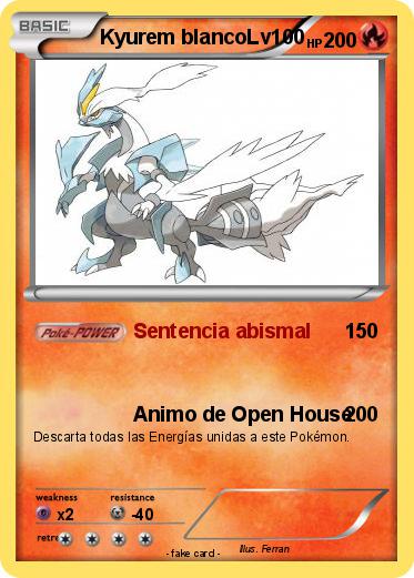 Pokemon Kyurem blancoLv100