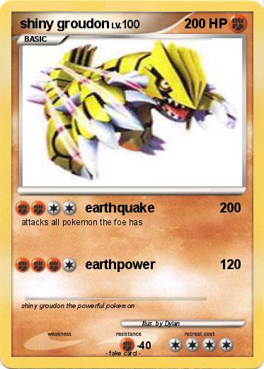 Pokemon shiny groudon