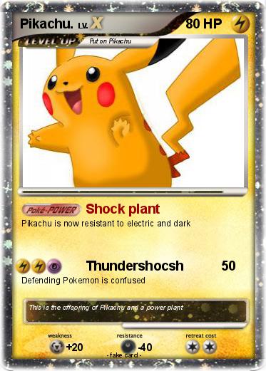 Pokemon Pikachu.