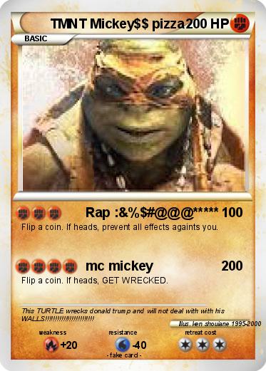 Pokemon TMNT Mickey$$ pizza
