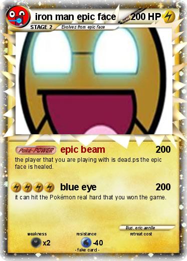 Pokemon iron man epic face