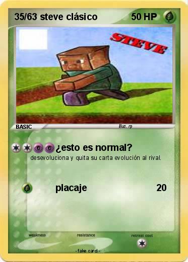Pokemon 35/63 steve clásico