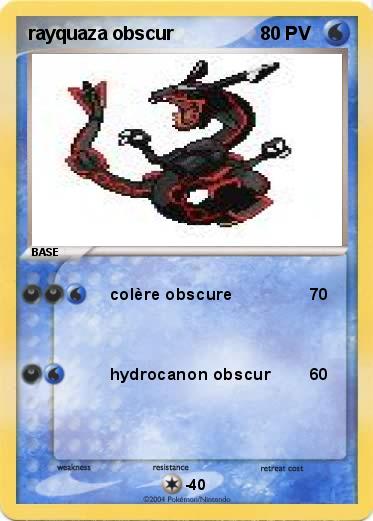 Pokemon rayquaza obscur