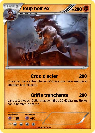 Pokemon loup noir ex