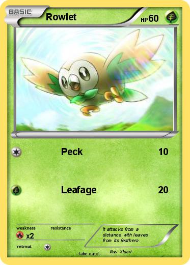 Pokemon Rowlet