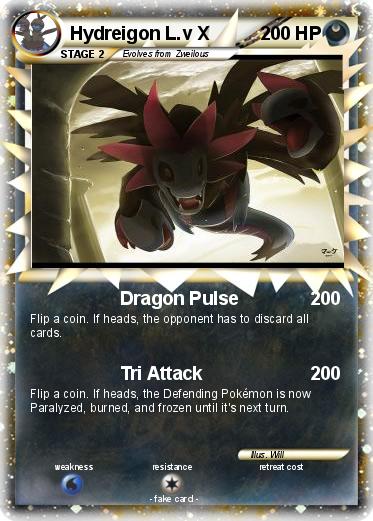 Pokemon Hydreigon L.v X