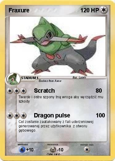 Pokemon Fraxure