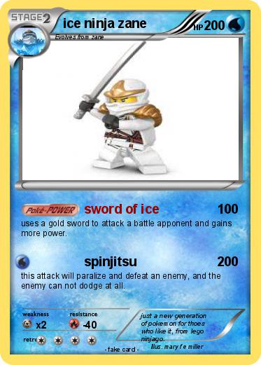 Pokemon ice ninja zane