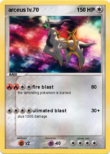 Pokemon arceus lv.70