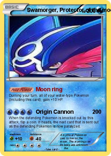 Pokemon Swamorger, Protector of the moon