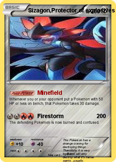 Pokemon Sizagon,Protector of explosives