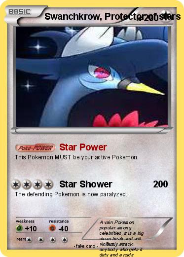Pokemon Swanchkrow, Protector of stars