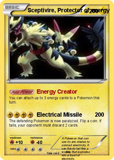 Pokemon Sceptivire, Protector of energy