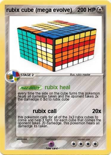 Pokemon rubix cube (mega evolve)
