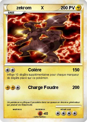 Pokemon zekrom        X