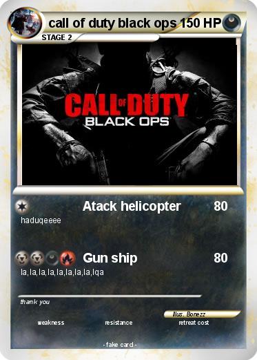 Pokemon call of duty black ops