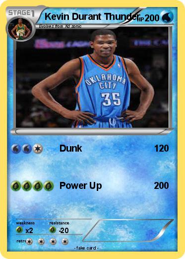Pokemon Kevin Durant Thunder