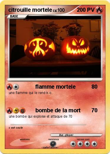 Pokemon citrouille mortele