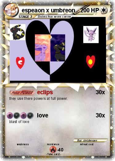 Pokemon espeaon x umbreon
