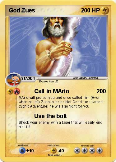 Pokemon God Zues