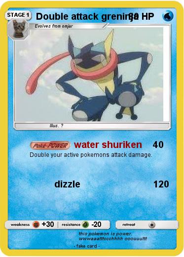 Pokemon Double attack greninja