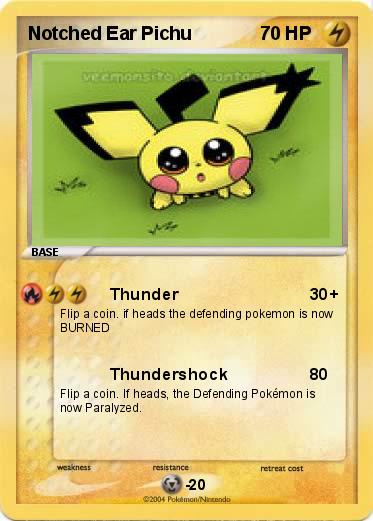Pokemon Notched Ear Pichu