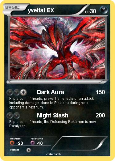Pokemon yvetial EX