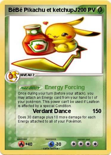 Pokemon BéBé Pikachu et ketchupJ