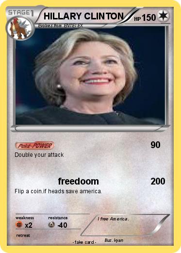 Pokemon HILLARY CLINTON