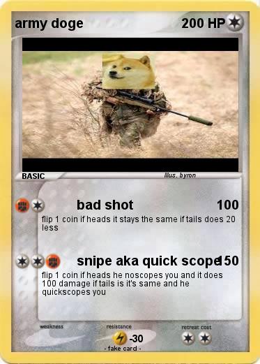 Pokemon army doge