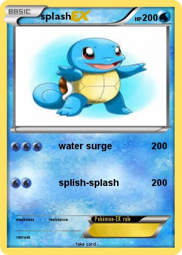 Pokemon splash